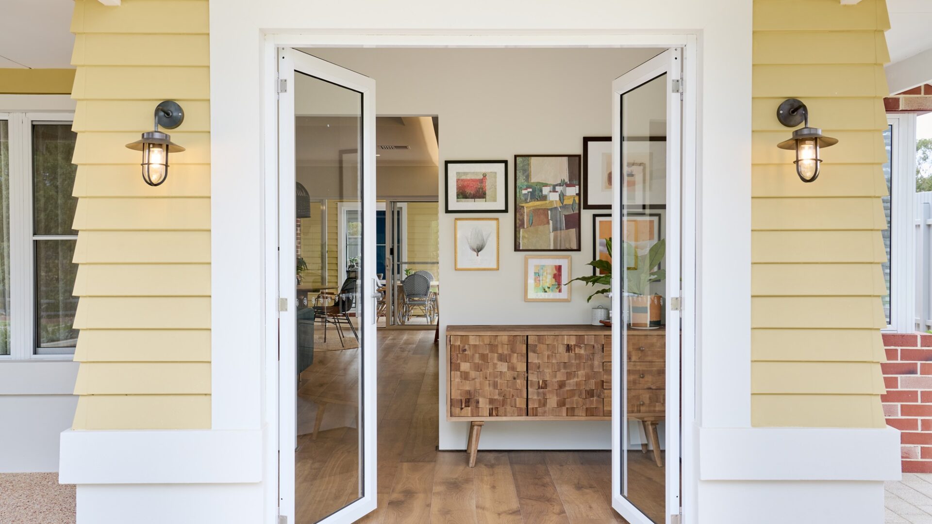 The Eucalyptus display home doorway entry