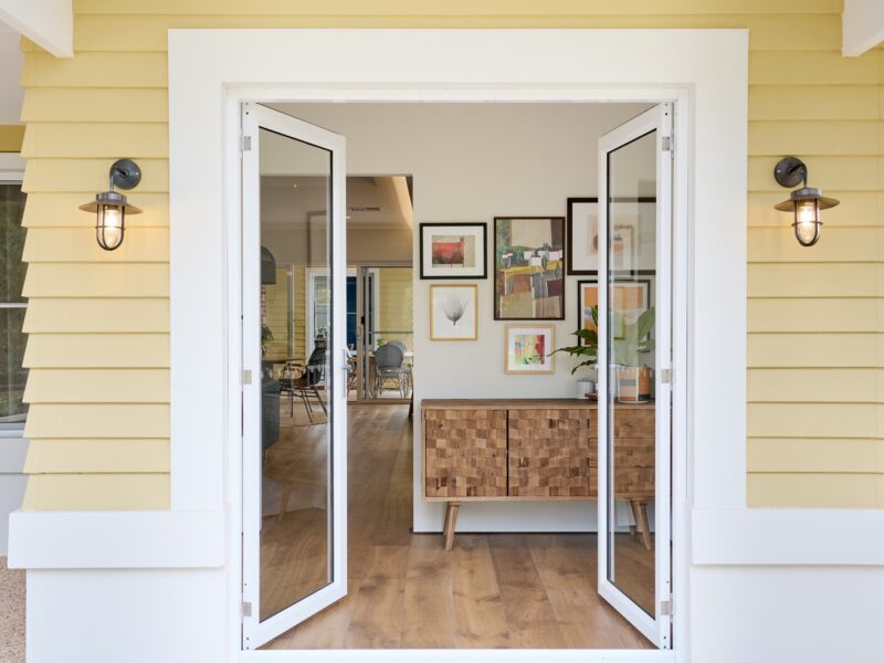 The Eucalyptus display home doorway entry