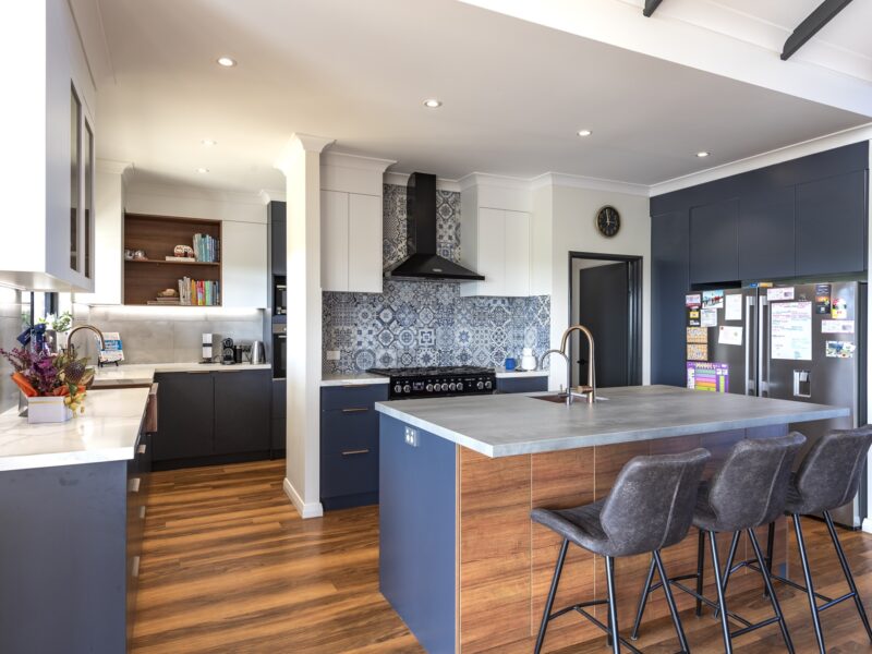 WA Country Builders client home kitchen in Bowes